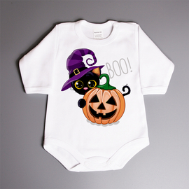 BOO! - body niemowlęce na halloween