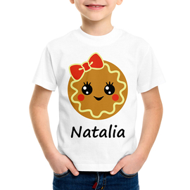Ciasteczko świąteczne (imię) - koszulka dla dziewczynki