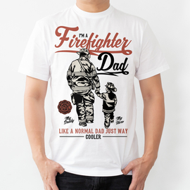 Firefighter Dad - koszulka męska