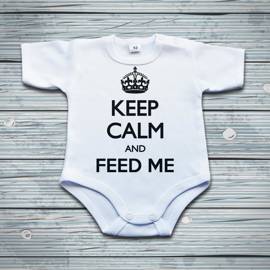 Keep calm and feed me - body dziecięce