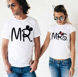 Koszulki dla par - Mrs i Mr