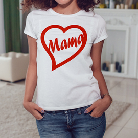 Mama serce - koszulka damska