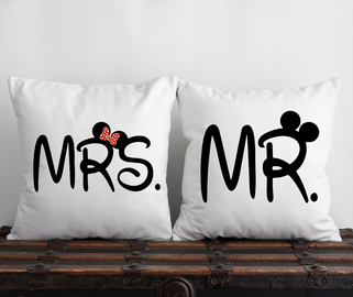 Mrs i Mr- zestaw poduszek