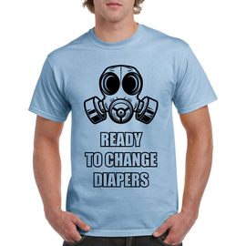 Ready to change diapers - koszulka męska