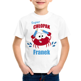 Super chłopak - krabik - koszulka dziecięca
