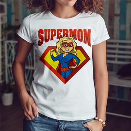 Supermom - koszulka damska