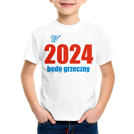 W 2022 będę grzeczny  - koszulka dziecięca